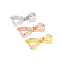 Melon seed buckle drop buckle clip head DIY accessory buckle S925 silver plated 18K gold and silver button Jade Jade buckle crystal buckle