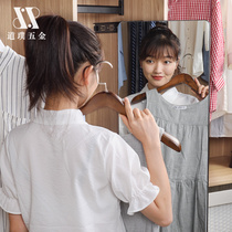 Retractable fitting mirror Wardrobe built-in pull-pull push-pull rotating mirror Invisible built-in folding hidden full-length full-length mirror