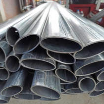 Oval iron tube duck egg tube galvanized flat Oval custom processing special-shaped tube 40x75mm pear tube 55 * 90mm
