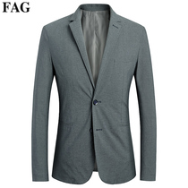 Casual suit mens coat Spring and Autumn slim Korean version handsome suit mens fashion trend top single piece