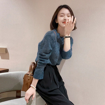 Mi Caixuan Lazy Sweater Womens Advanced Sense 2022 Early Autumn New Gentle Wind Soft Waxy Mohair Pullover Top