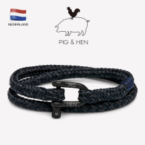 Dutch pig and hen bracelet bracelet mens bracelet boat rope tide brand couple bracelet trend ins niche design