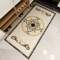 Eurostyle Living Room Genguan Corridor Aisle Ground Stickers Tile tiles Tiles Decoration Thickened Self-Adhesive Waterproof Wear and anti-slip