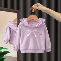 Girls clothes 2021 new spring and autumn childrens foreign style Net red coat childrens clothing fashionable trendy women baby autumn clothes