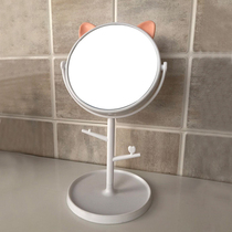 Creative makeup mirror simple portable small mirror female dressing table desktop Beauty Mirror bedroom dormitory desktop dressing mirror