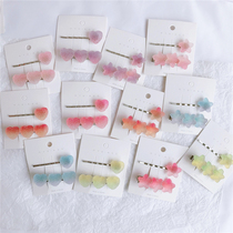 Korean gradient soft candy star love hair card Joker girl hairclip clip set clip