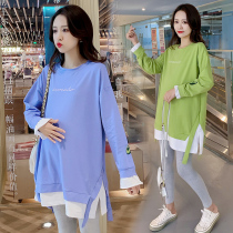 2020 new fat plus size pregnant women sweater spring loose Korean fashion long T-shirt fat MM200 kg