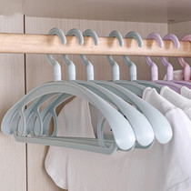 Wide shoulder seamless plastic hanger wet and dry dual-use drying can not afford to pack household non-slip clothes support clothes rack wardrobe hook