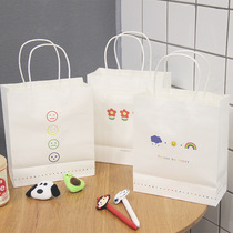 ins Wind gift bag cute smiling face tote bag simple paper bag clothing store shopping bag clothes shop gift bag