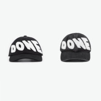 WE11DONE flocking big LOGO letter stick ball cap WD-AH9-20-076