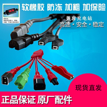 Double-road electric vehicle fast charging station cell coin charger pile output connection line 3 meters plus thick copper soft line