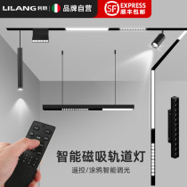 Smart embedded magnetic track light borderless light living room lighting LED Line light spotlight