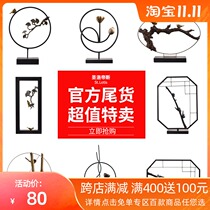 (Home furnishings special clearance) New Chinese decoration model room living room entrance marble light luxury flower