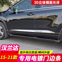 Applicable 15 -19-20-21 New Hanland Damned door side strip bodywork decorated with car door anti-bump bright strip