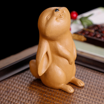 Head-up rabbit Purple Sand Tea Favorites boutique Breeable Personality Creative Cute Tea Play Tea Set Accessories Furnishing Accessories