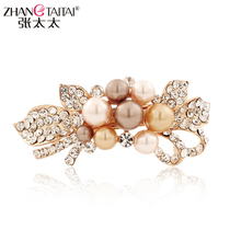 Mrs. Chang fashion hair accessories Korean rhinestone hairclip medium floral headdress top clip clip clip adult head jewelry