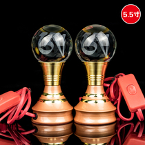 Colorful light supply lamp Buddha equipment transparent crystal ball LED plug-in long Ming lamp Buddha Hall for Buddha lamp lotus lamp lotus lamp