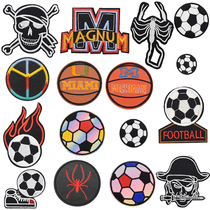 Clothing Patch large pieces Bute extra-large football embroidered cloth with boys clothes badges patch for team logo sticker
