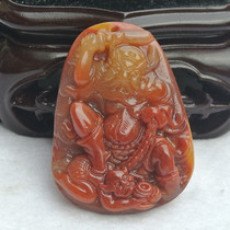 Yunnan Longling Huanglong jade pendant Zhong Kui Ghostbuster necklace pendant pendant mens 8