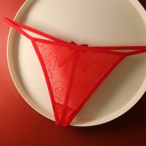 Sexy T Type Pants Tinged Pants Female Lace Fire Spice fine with seductive butterfly knots net yarn low waist and no scarring summer