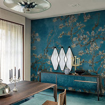 American French Nordic custom non-woven wall painting Van Gogh living room study Porch restaurant bedside background wall mural