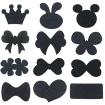 Professional childrens dance black bangs Velcro hair stickers broken hair posting magic stickers adult hair sticky headgear