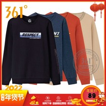 361 Degree Mens 2020 Spring and Autumn new round neck pullover sweater fashion trend sportswear casual mens top