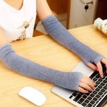 Soo Weiyi long autumn and winter fingerless wristband female ins tide half sleeve gloves maternity warm set fashion sleeve