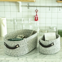 New ins Nordic snack desktop storage box living room woven washing storage basket dormitory cosmetics storage box