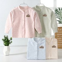 Baby Color Cotton Autumn Clothes Single Blouse Blouse Pure Cotton 2022 New Long Sleeve Autumn Clothing Baby Blouse All Season Men And Women Autumn Clothes