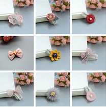 Pet Hair Accessories Dog Unhurt Hair Shatter Hair Clip Teddiyoc Summer Bunk Cloth Winding Light Yarn hair clip