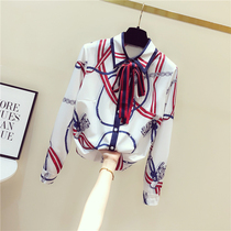 South Korea 2020 Spring New Retro Port Taste Light Cooked Ocean Lady Shirt Woman Design Sensation Niche Fashion Shirt