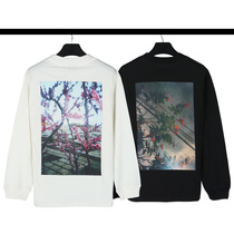 FOG fear of god double line Photo ESSENTIALS flower long sleeve loose High Street base shirt T-shirt men