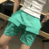 Casual tooling shorts men Korean fashion fashion social spirit guy 2020 Summer thin beach pants