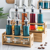 Nordic oil bottle Household kitchen leak-proof glass seasoning bottle set Soy sauce bottle Vinegar bottle Oil bottle Seasoning bottle Vinegar pot