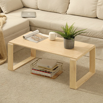 Small tea table day style tatami table sitting ground short table floating window balcony small square table Nordic home for a few