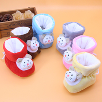 New baby shoes 0-1 years old in autumn and winter men and women toddlers do not drop shoes soft soles newborn thickened warm 1