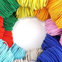 Elastic belt accessories black rubber band high elastic rope color jumping rubber band thin beef tendon rope round children rubber band