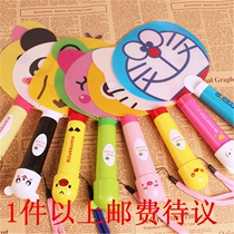 Summer cartoon 2 in 1 dual-purpose hand fan children mini electric hand-held small fan fan