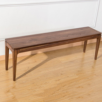 Black Walnuts Solid Wood Strip Bench Nordic Minimalist Modern Dining Stool Changing Shoes Stool Bed Tailstool Bedroom Light Extravaganza For Home