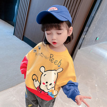 Girls sweatshirt spring autumn pure cotton long sleeves slim fit baby girl baby cute super cute blouse child long sleeve spring dress