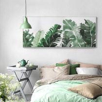 Xingchuan sofa background wall decorative painting bedroom bedside painting Nordic modern plant mural ins home summer