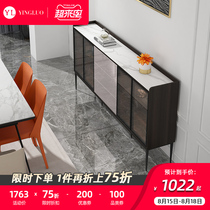 (Limited offer)Italian light luxury ultra-thin dining side cabinet Modern simple rock board living room locker Dining room wine cabinet