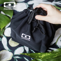 French Monbento colorful Bento bag Japanese lunch box bag Drawstring storage bag Portable small bag