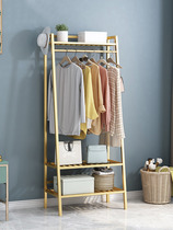 Bedroom household hanger drying rack floor clothes rack floor clothes bar folding indoor simple storage balcony drying rack