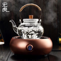 Yun Chuanjia glass lifting pot high temperature bubble teapot Chinese cooking teapot hemp rope wooden button electric pottery stove tea cooker