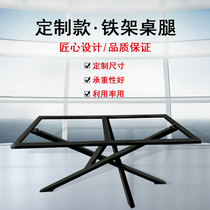 Wrought iron table legs Metal table legs stand Computer desktop desk feet Office desk shelves Glass table legs Table legs