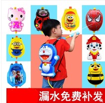 Childrens water gun sprinkler backpack-style cat portable summer shoulder new strap cartoon air pressure sprinkler