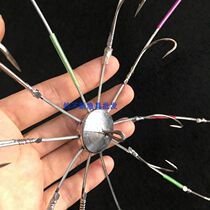 Stroke hook 30cm anchor hook large anchor grass carp silver carp bighead carp large object hook 10 claws steel wire with barbed Iconi eight claws