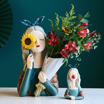 Nordic home bouquet bubble girl ornaments living room TV cabinet porch room supermarket decorations beauty props